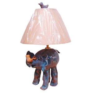 Blue Elephant Lamp