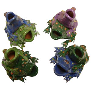 Double Frog Bud Vase