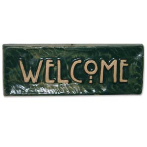 Ceramic Welcome Sign